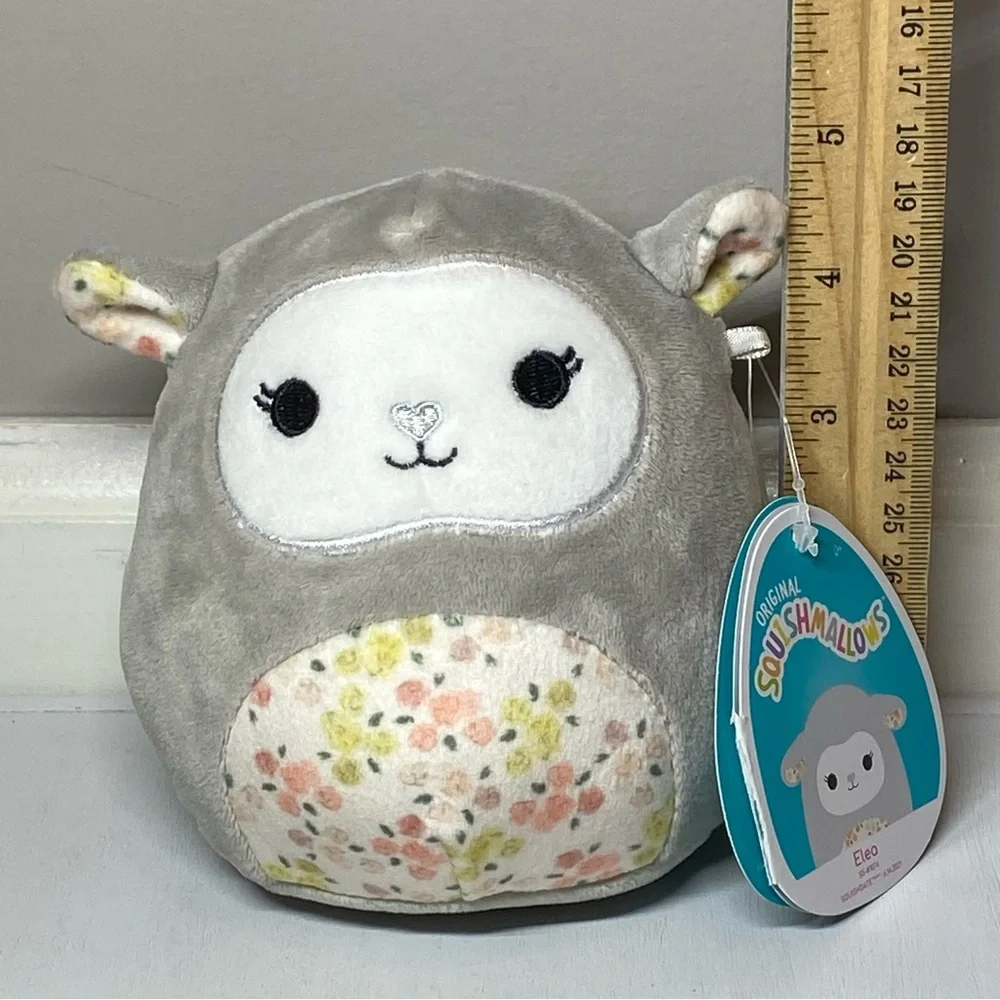 Squishmallows Elea The Floral Lamb 5" Mini Plush KellyToy Claire’s Exclusive NWT - Picture 11 of 13